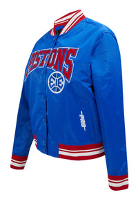 Pro standard Detroit Pistons Satin 313 Jacket - Royal