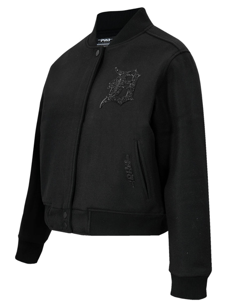 Ladies Pro Standard Detroit Tigers Bling Varsity Jacket