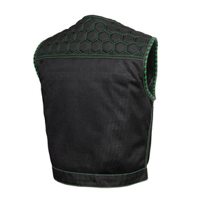 Lowside Hornet Moto Mesh Men's Club Style Vest Men's Moto Mesh Vests First Manufacturing Company   