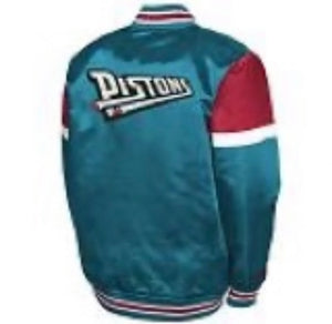Mitchell and Ness Kids Detroit Pistons Throwback Satin Jacket