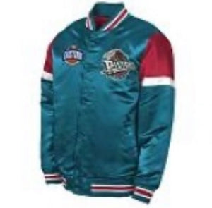 Mitchell and Ness Kids Detroit Pistons Throwback Satin Jacket