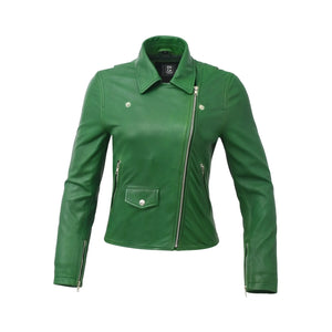 Lennox Basic Moto Style Leather Jacket Women's Fashion Leather Jacket FMCo   