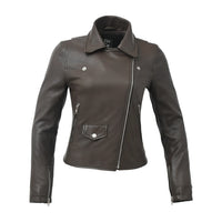 Lennox Basic Moto Style Leather Jacket Women's Fashion Leather Jacket FMCo   