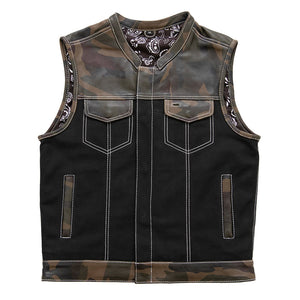 Infantry Motorcycle Leather Canvas Vest Factory Customs First Manufacturing Company S  