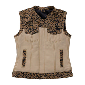 Josie Women's Club Style Leather Vest (Limited Edition) Factory Customs First Manufacturing Company S  