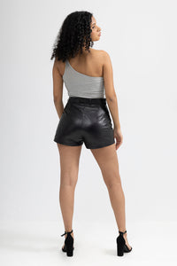 Maleni Womens Leather Shorts Women's Leather Shorts FMCo   