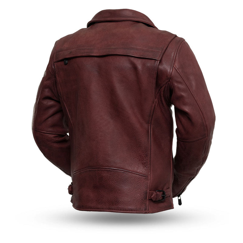 Night Rider Men's Motorcycle Leather Jacket Men's MC Jacket First Manufacturing Company   