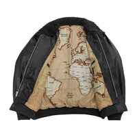 Old World Map Bomber Jacket Men's Bomber Jacket FMCo   