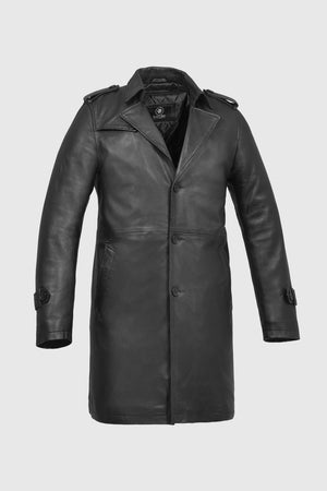 Parker Mens Fashion Leather Jacket Men's Leather Jacket Whet Blu NYC S  
