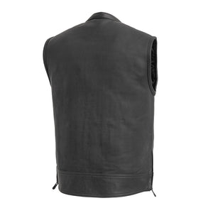 Rampage - Men's Motorcycle Leather Vest Men's Leather Vest First Manufacturing Company   