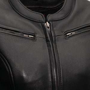 Speed Queen - Womens Motorcycle Leather Jacket Women's Leather Jacket First Manufacturing Company   