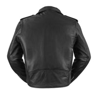 Superstar Men's Motorcycle Leather Jacket Men's MC Jacket First Manufacturing Company   