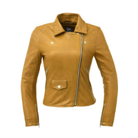 Lennox Basic Moto Style Leather Jacket Women's Fashion Leather Jacket FMCo   