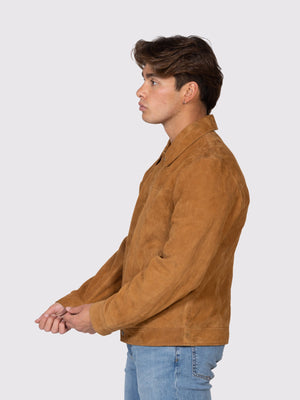 JACOB - Men's Suede Lifestyle Leather Jacket  FMCo   