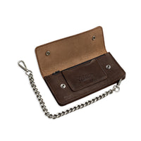 LARGE TRUCKER - Vegetable Tanned Leather Wallet  First Manufacturing Company   