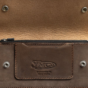 LARGE TRUCKER - Vegetable Tanned Leather Wallet  First Manufacturing Company   