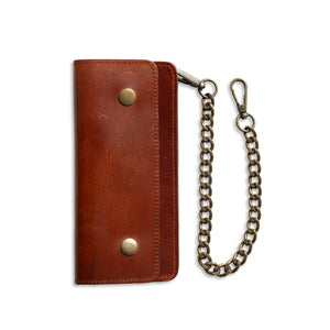 LARGE TRUCKER - Vegetable Tanned Leather Wallet  First Manufacturing Company   