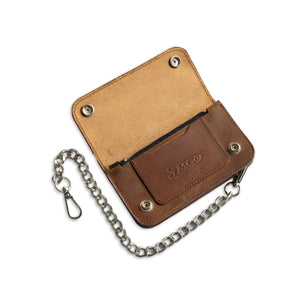 SMALL TRUCKER - Vegetable Tanned Leather Wallet  First Manufacturing Company   