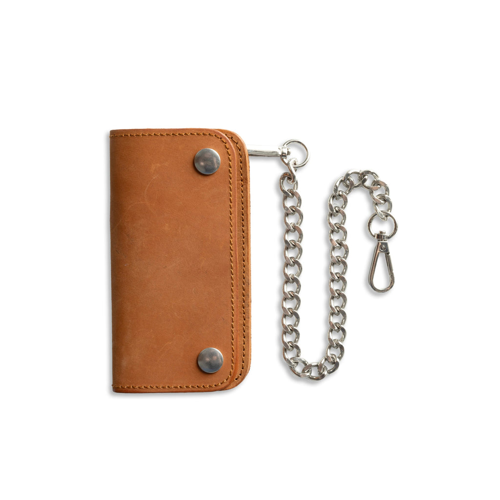 Free SMALL TRUCKER - Vegetable Tanned Leather Wallet Gift First Manufacturing Company