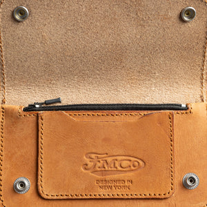 SMALL TRUCKER - Vegetable Tanned Leather Wallet Accessories First Manufacturing Company