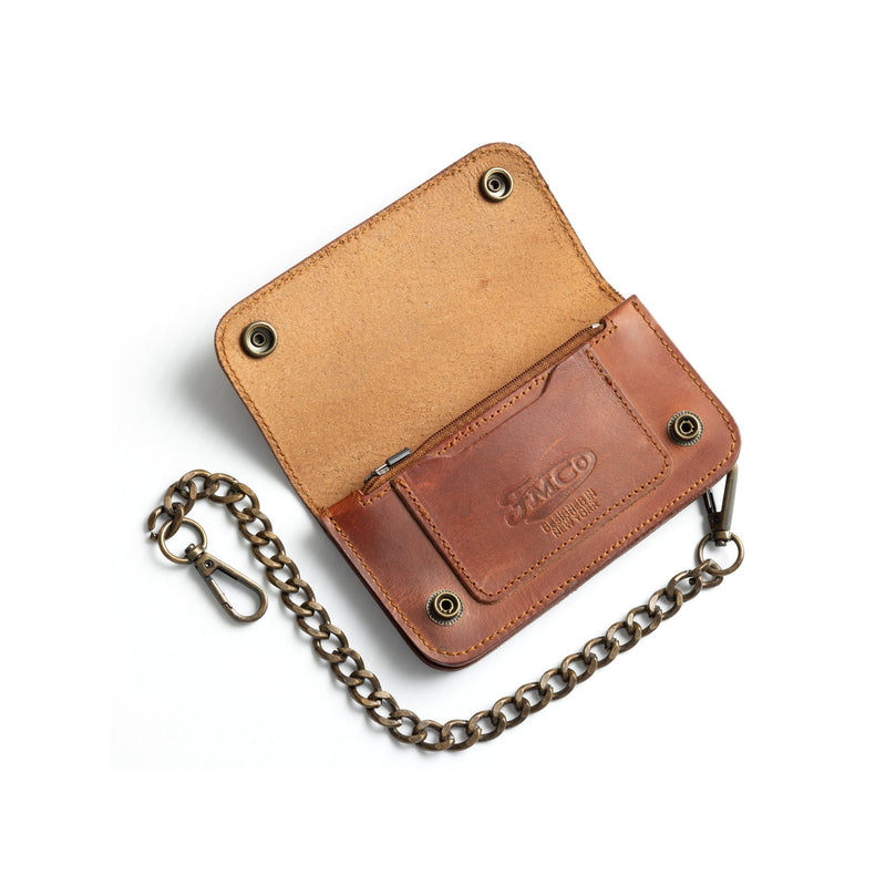 SMALL TRUCKER - Vegetable Tanned Leather Wallet  First Manufacturing Company   