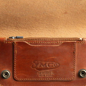 SMALL TRUCKER - Vegetable Tanned Leather Wallet  First Manufacturing Company   