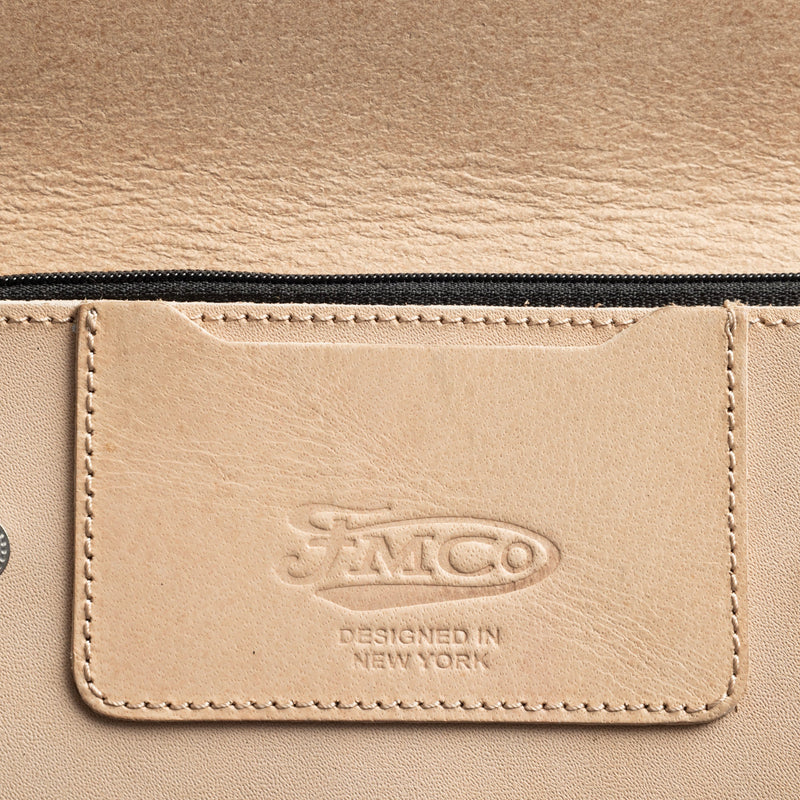 LARGE TRUCKER - Vegetable Tanned Leather Wallet  First Manufacturing Company   