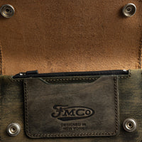 SMALL TRUCKER - Vegetable Tanned Leather Wallet  First Manufacturing Company   