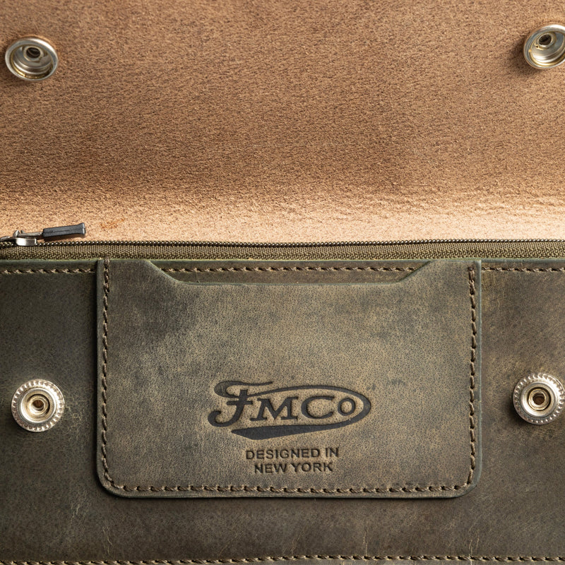 LARGE TRUCKER - Vegetable Tanned Leather Wallet Accessories First Manufacturing Company