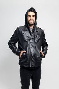 Ralph Mens Vegan Faux Leather Jacket