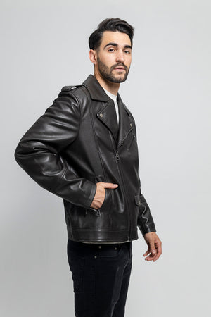 Nash Mens Vegan Faux Leather Jacket