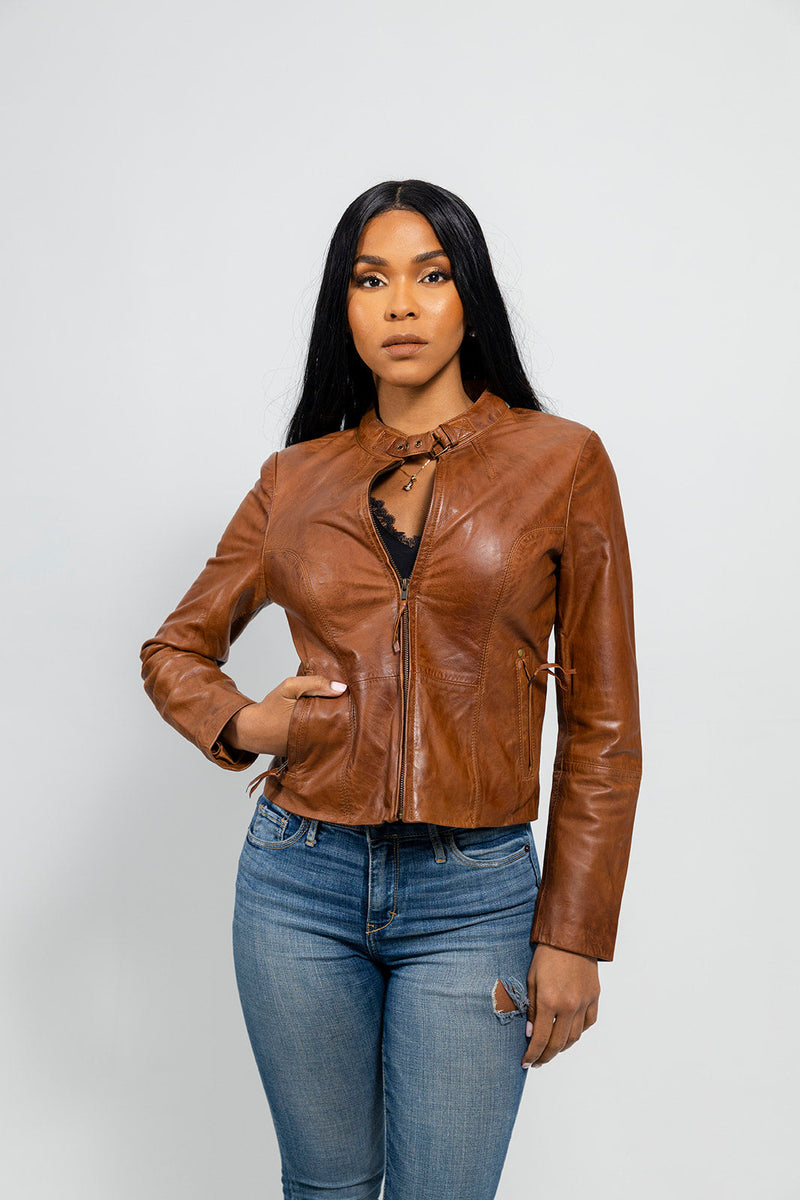 Rexie Fashion Leather Jacket Women's Leather Jacket FMCo   