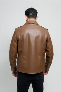 Nash Mens Vegan Faux Leather Jacket