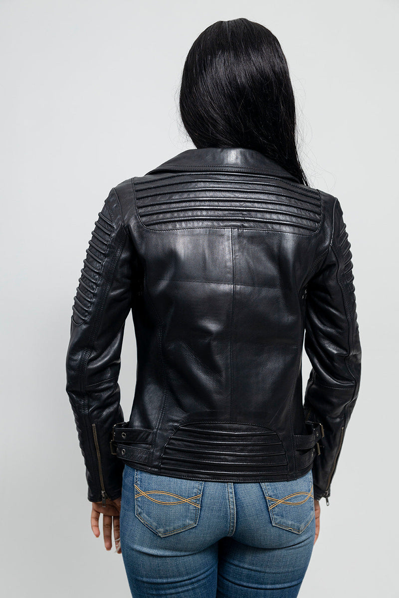 Queens Fashion Lambskin Leather Jacket Women's Jacket FMCo   