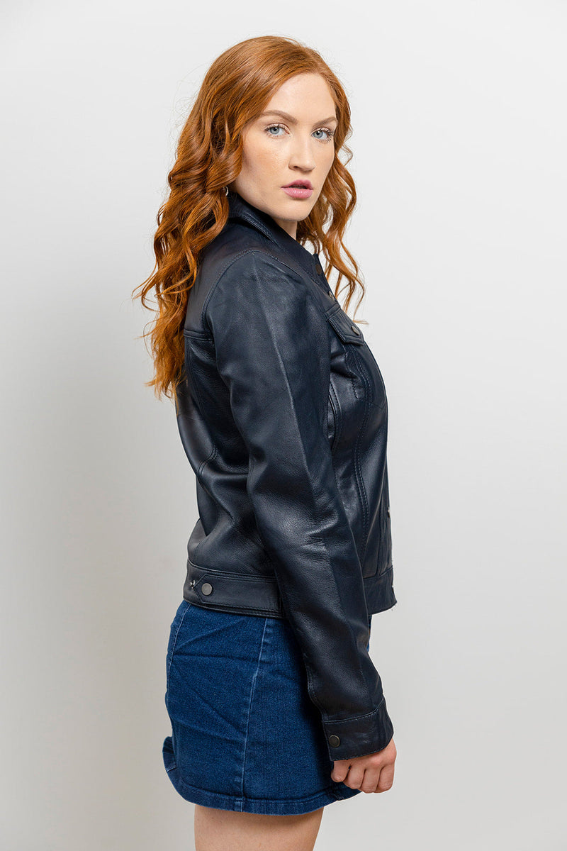 Madison Fashion Leather Jacket Women's Leather Jacket FMCo   