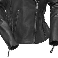 Allure Women's Motorcycle Leather Jacket