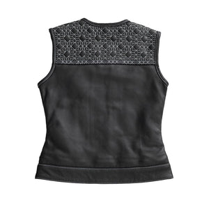 Angelite Women's Motorcycle Leather Vest - Limited Edition Factory Customs First Manufacturing Company   