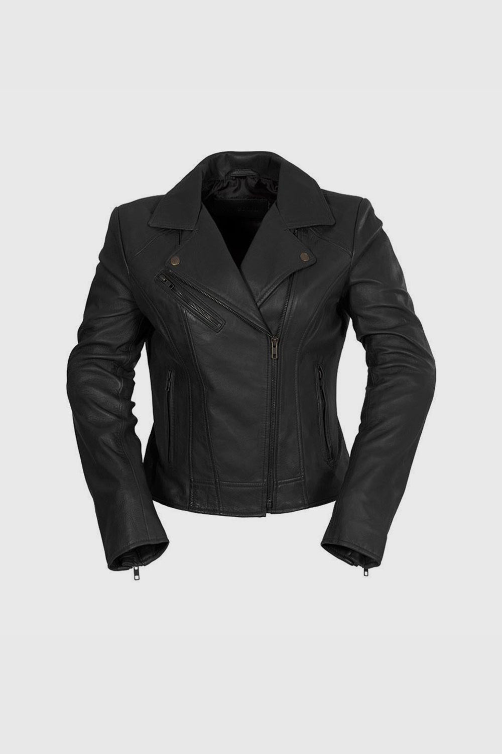 Betsy - Women's Fashion Lambskin Leather Jacket Women's Fashion Leather Jacket FMCo Black XXS 