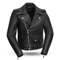 Bikerlicious - Women's Motorcycle Leather Jacket Women's Leather Jacket First Manufacturing Company XS Black 