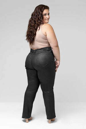 Arya Leather Pants Black