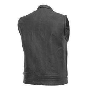 Blaster Men's Leather Motorcycle Vest Men's Leather Vest First Manufacturing Company   