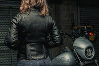 Bloom - Women's Motorcycle Leather Jacket Women's Leather Jacket First Manufacturing Company   