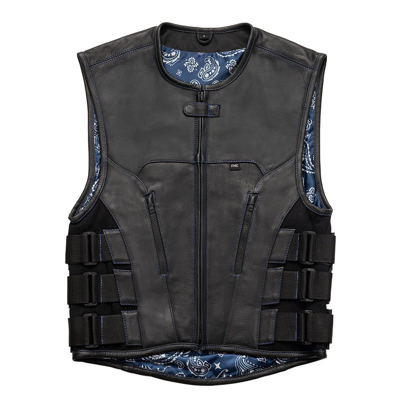 Boulevard - Men's Swat Leather Vest - Limited Edition Factory Customs First Manufacturing Company S  