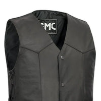 Carbine Men's Western Style Leather Motorcycle Vest Men's Leather Vest First Manufacturing Company