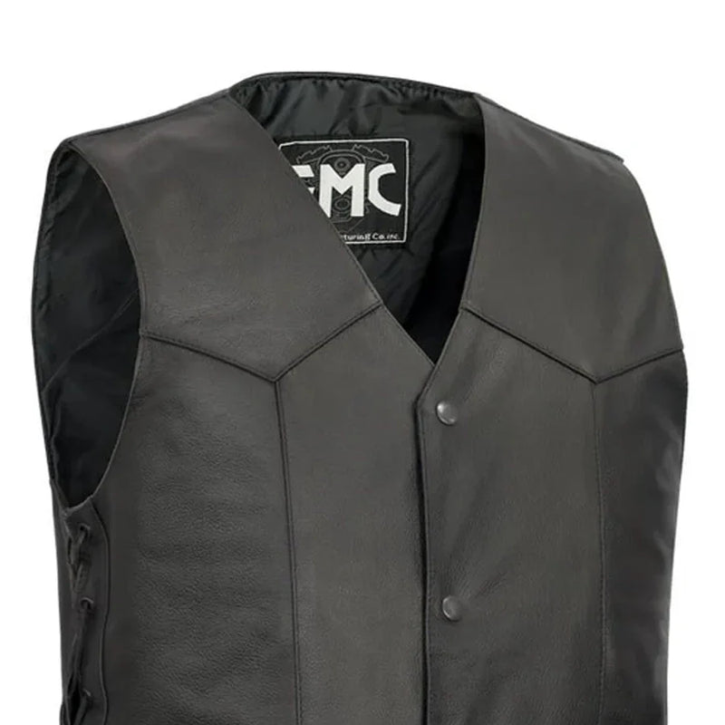 Carbine Men's Western Style Leather Motorcycle Vest Men's Leather Vest First Manufacturing Company