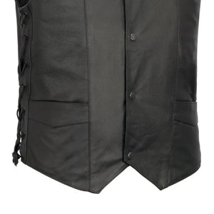 Carbine Men's Western Style Leather Motorcycle Vest Men's Leather Vest First Manufacturing Company