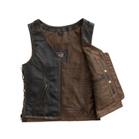 Cindy -  Women's Motorcycle Leather Vest Women's Leather Vest First Manufacturing Company   