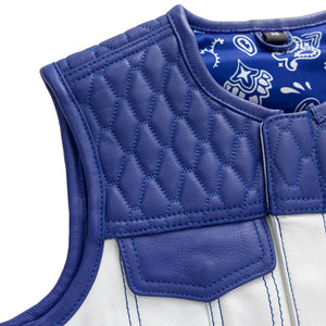 Cobalt Women's Leather Motorcycle Vest - Limited Edition Factory Customs First Manufacturing Company   