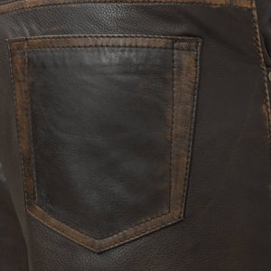 Commander Men's Leather Motorcycle Pants Men's Leather Pants First Manufacturing Company   