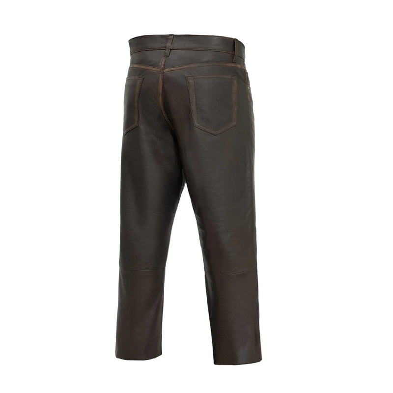 Commander Men's Leather Motorcycle Pants Men's Leather Pants First Manufacturing Company   